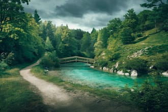create a professional environmental concept art