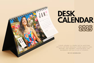 create custom desk and wall calendars 2025