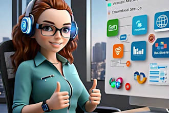 virtual assistant for excel word powerpoint web research and data entry