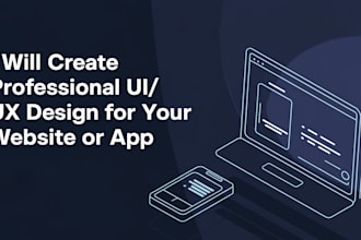 create professional UI UX design for your website or app