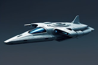 design a sci fi spaceship