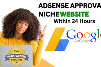 develop an adsense approval niche website within 24 hours