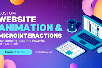 design unique web animations and interactive microinteractions