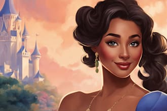 make your portrait in disney style