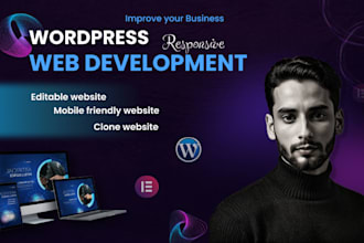 do wordpress website development, business website or woocommerce website