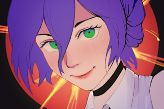draw anime or comic styled character or illustration