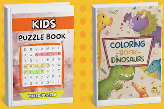create puzzle book for amazon kdp book publishing