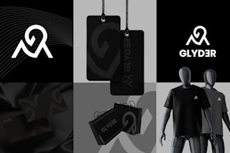 custom business logo design and full brand identity package