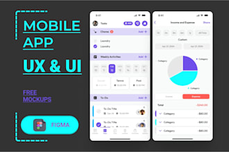 design wireframes, UX UI design, and app prototypes in figma