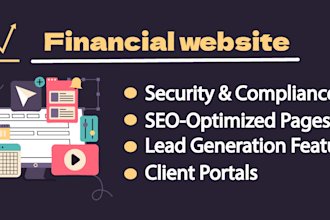 design or redesign consultancy website for financial advisor tax advisor