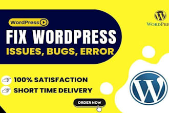 fix wordpress errors, bugs, or issues