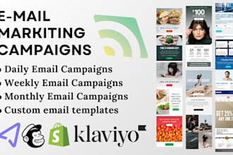 create and manage high converting email marketing campaigns for your brand