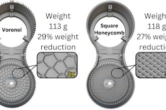 teach topology optimization and custom lattice design for lightweighting in am