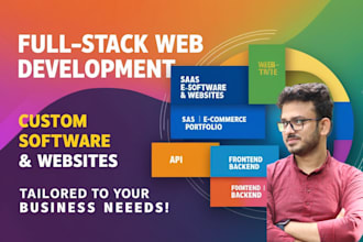 build full stack websites and softwares