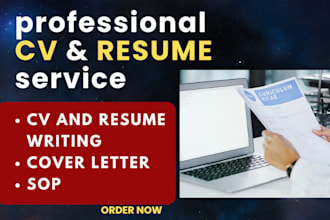 provide tailored and professional CV, resume, cover letters