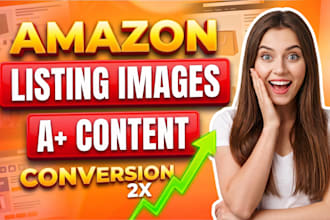 design amazon listing images and a plus content, ebc, enhanced brand content