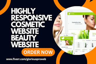 design cosmetic website beauty website skincare website plastic surgery website