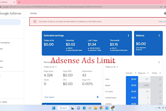 fix google adsense ads limit issue within 7 days