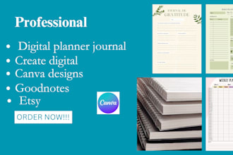 design canva ebook, worksheet, journal, planner, checklist