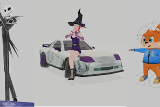 do 3d lowpoly stylized character models