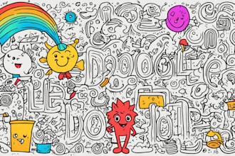draw doodle art illustration designs on any topic