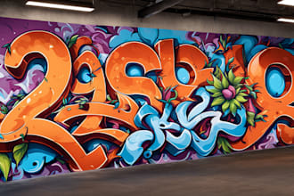 design graffiti designs, murals and wall arts