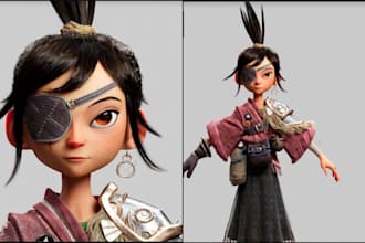 custom 3d model 3d character modeling 3d game character for unreal engine game