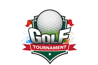 design high quality golf baseball logo for your business with 24 hours