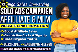 blast USA solo ads travel travel site promotion MLM leads promote affiliate link