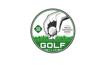 design high quality golf baseball logo with unlimited revision