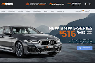 car dealer rental  listing business website