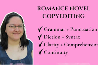 copyedit your romance book