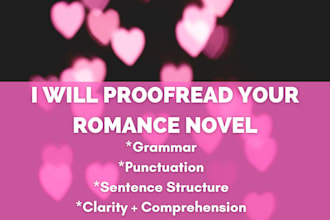 proofread your romance book