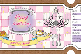 create stunning, professionally designed ticket cards