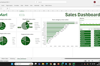 create professional dashboard with charts and timelines