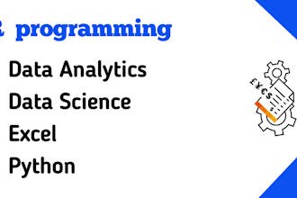 do your data analytics data science project with python, excel, r programming