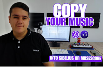 copy your pdf music scores into sibelius or musescore