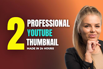 create professional youtube thumbnails in 24h