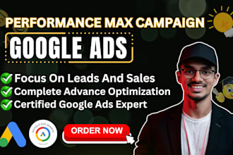 setup and manage google ads, performance max campaign with best ROI