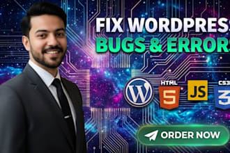 fix wordpress issues, fix wordpress errors, bugs, fix wordpress website