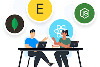 create a custom website with reactjs, nodejs, expressjs, and mongodb