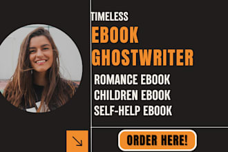 ghostwrite 30k words children book, christian book, romance, memoir fiction book
