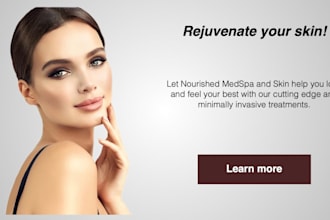 medical spa website med spa aesthetics, botox, iv therapy, dermal filler website