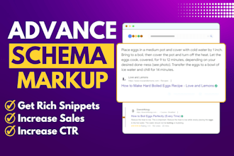 setup schema markups for rich snippets on wordpress website