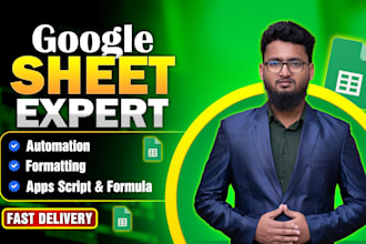 be your excel and google sheets expert