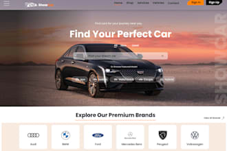 build automotive website, car dealer website, car rental website and app