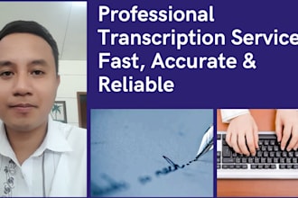 transcribe podcasts, video, and sermons accurately and fast