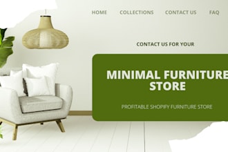 design furniture shopify store luxury furniture website home decor shopify store