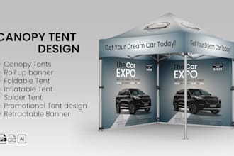 design tent, table cover, canopy tent and custom flag,