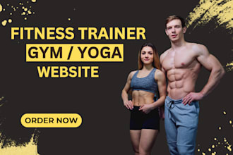 build a personal trainer, fitness trainer, sports, yoga, gym website